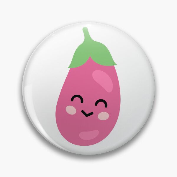 Item preview, Kawaii Eggplant Adorable Veggie Design designed and sold by missbobbit.