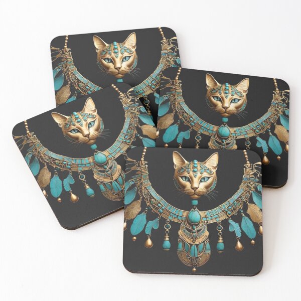 Item preview, Sacred Cat Amulet – Vintage Egyptian Necklace Art designed and sold by Antik by Schulz.