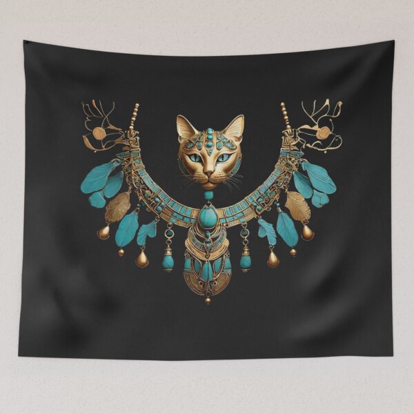 Item preview, Sacred Cat Amulet – Vintage Egyptian Necklace Art designed and sold by Antik by Schulz.