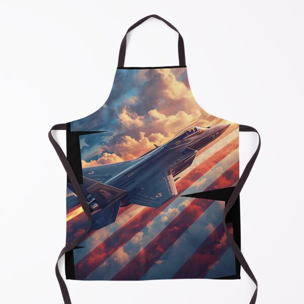 Item preview, F-35 flying on a American flag background 4 designed and sold by Neon G.