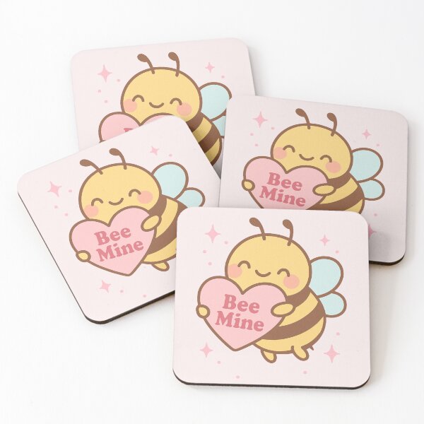 Item preview, Bee Mine – Kawaii Bumblebee with Pink Sparkles designed and sold by wwshd.