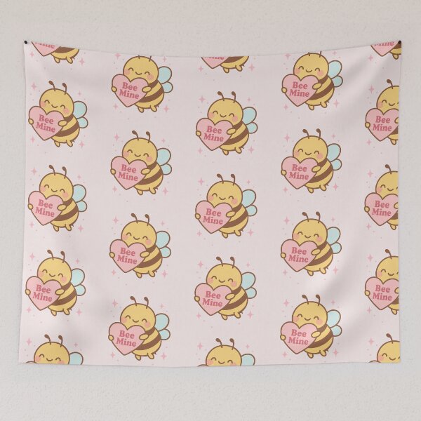 Item preview, Bee Mine – Kawaii Bumblebee with Pink Sparkles designed and sold by wwshd.