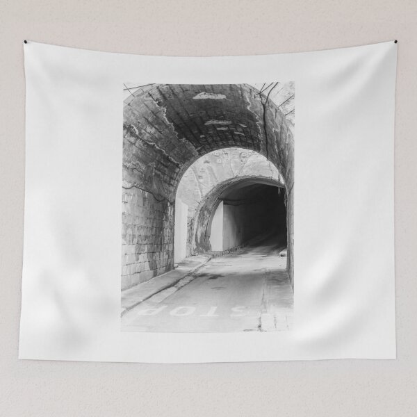 Item preview, Black and White Stone Tunnel designed and sold by Nmallia.