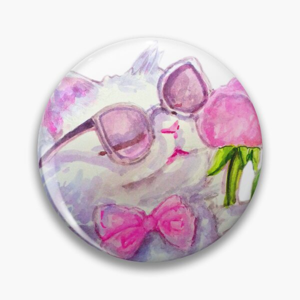 Item preview, Cat illustration Watercolor painting  designed and sold by happiartworks .