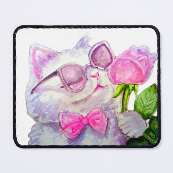 Item preview, Cat illustration Watercolor painting  designed and sold by happiartworks .