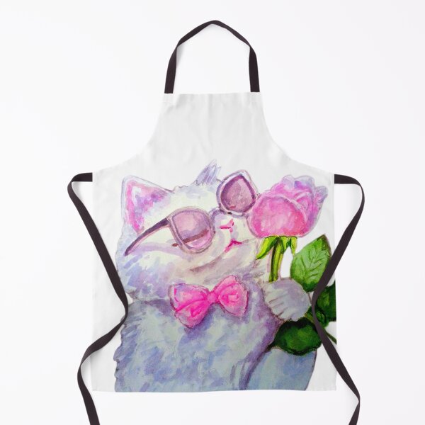 Item preview, Cat illustration Watercolor painting  designed and sold by happiartworks .