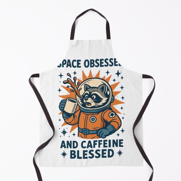 Item preview, Space Obsessed And Caffeine Blessed Funny designed and sold by LuminOrb.