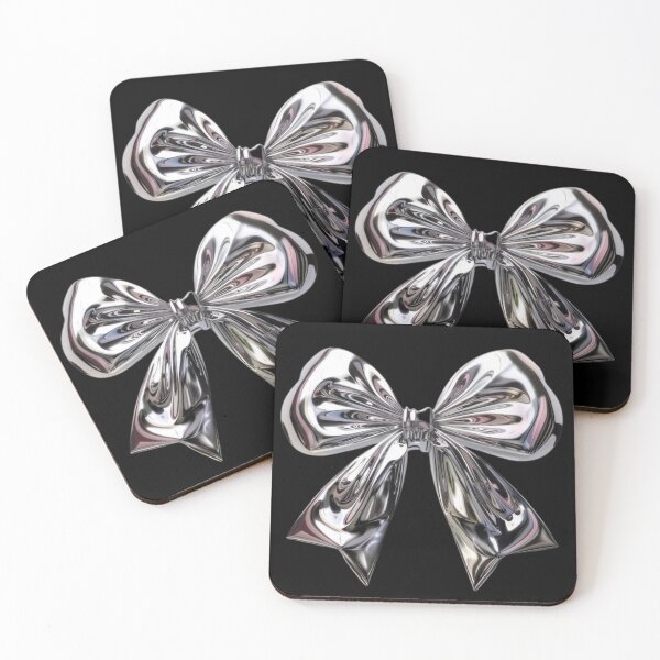 Item preview, Silver Metallic Bow designed and sold by Mochi Doodle.