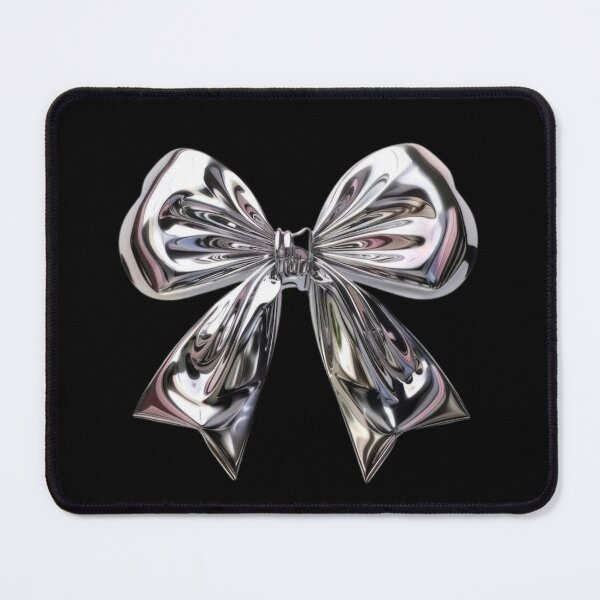 Item preview, Silver Metallic Bow designed and sold by Mochi Doodle.