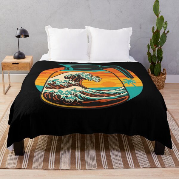 Item preview, Coffee Japan Wave Kanagawa Ocean Sunset Fun Design designed and sold by LuminOrb.