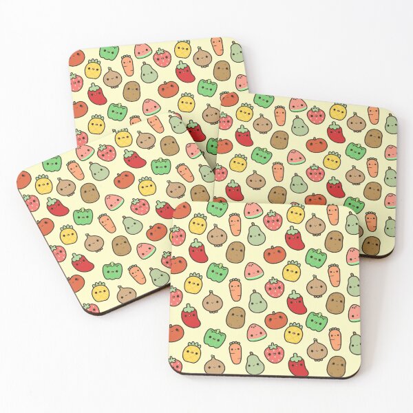 Item preview, Cute fruit and veg designed and sold by peppermintpopuk.