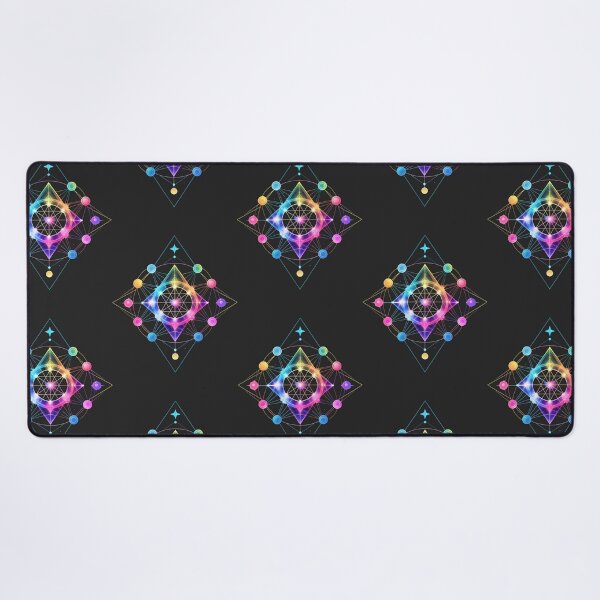 Item preview, Neon Cosmic Mandala with Sacred Geometry designed and sold by Prachodayat Artworks.