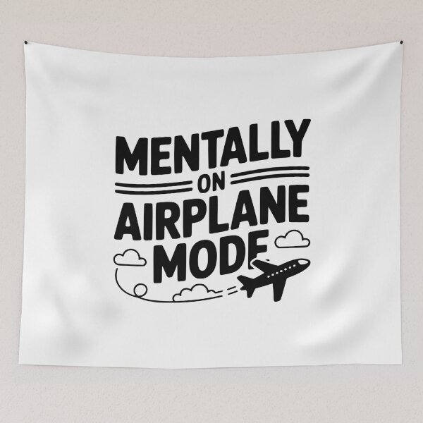 Item preview, Mentally on Airplane Mode designed and sold by Frank Ring.