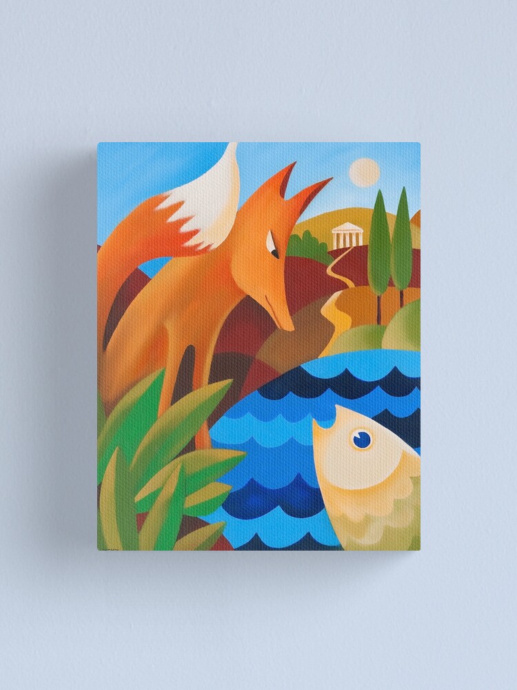 Alternate view of THE FOX AND THE FISH Canvas Print