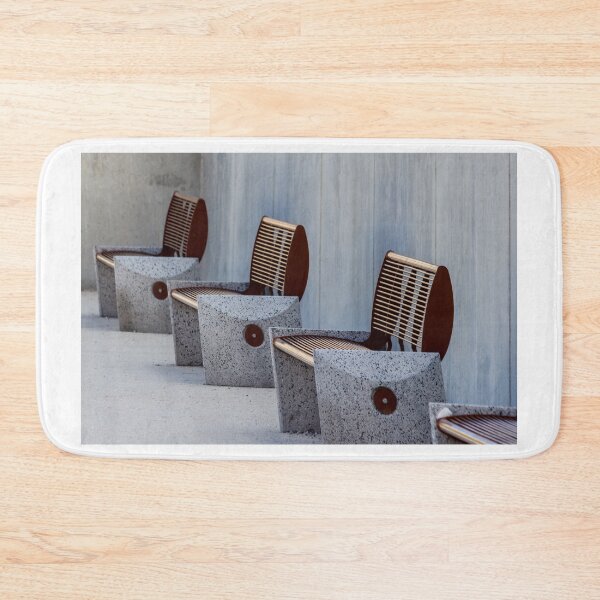 Item preview, metal and stone street bench designed and sold by Nmallia.