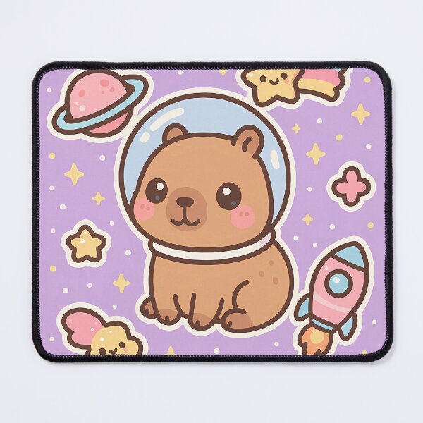 Item preview, Kawaii Space Capybara – Kawaii Space Critters designed and sold by Guraaprint.