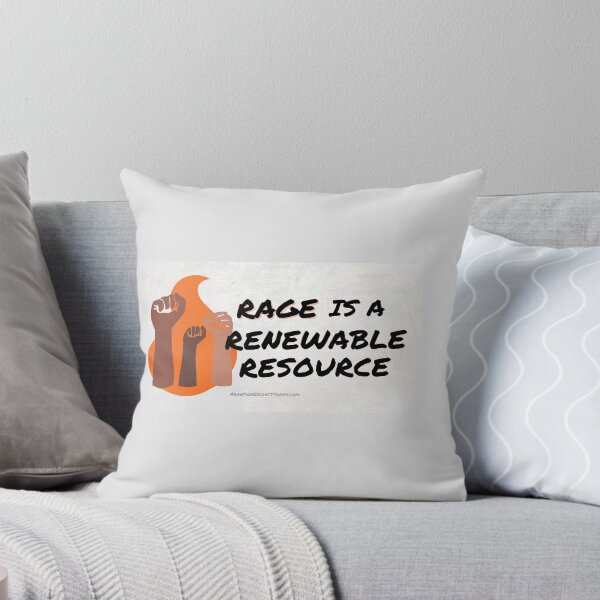 Item preview, Rage is a Renewable Resource – Flame and Fists Logo – light background horizontal designed and sold by AbortionEscorts.
