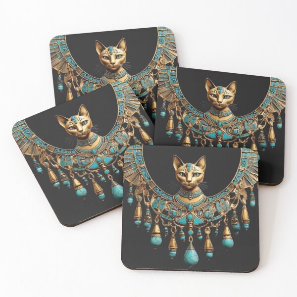 Item preview, Sacred Cat Amulet – Vintage Egyptian Necklace Art designed and sold by Antik by Schulz.