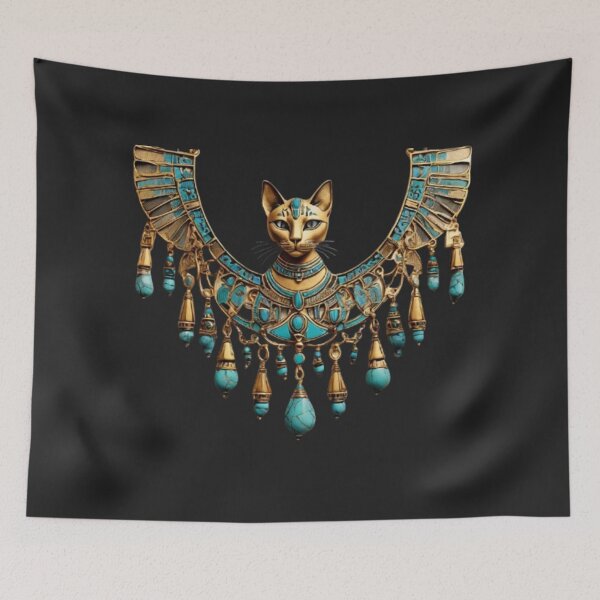 Item preview, Sacred Cat Amulet – Vintage Egyptian Necklace Art designed and sold by Antik by Schulz.