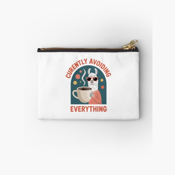 Item preview, Currently Avoiding Everything – Funny Llama Coffee Quote designed and sold by ThatBBStore.