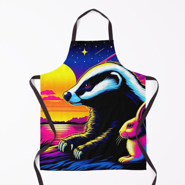 Item preview, Honeybadger and cute bunny designed and sold by Dogandesighn.