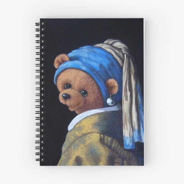 Item preview, Bear with Pearl Earring,  designed and sold by Foxloxart.