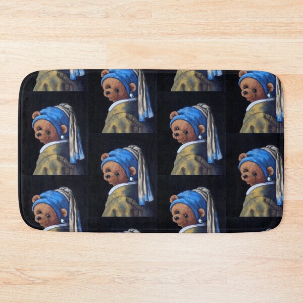 Item preview, Bear with Pearl Earring,  designed and sold by Foxloxart.
