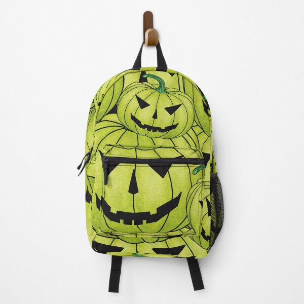 Aperçu de l'œuvre Modèle de citrouilles effrayantes pour Halloween de couleur vert clair créée et vendue par Cherevan.
