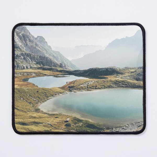 Item preview, Dolomites, Italy I Alps mountain scenery and crystal clear water lakes in Tre Cime di Lavaredo in the morning sunlight in a rustic authentic wilderness with a pastel italian aesthetic designed and sold by Julie Travel Photography.