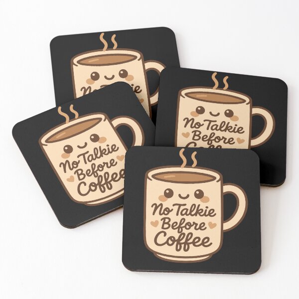Item preview, No Talkie Before Coffee Cute Cozy Design designed and sold by LuminOrb.