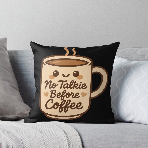 Item preview, No Talkie Before Coffee Cute Cozy Design designed and sold by LuminOrb.