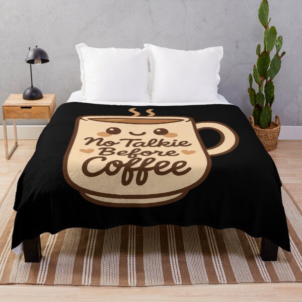 Item preview, No Talkie Before Coffee Cute Cozy Design designed and sold by LuminOrb.