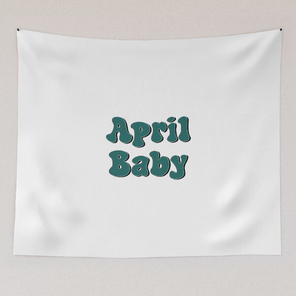 Item preview, April Baby | Born in April Typography Design designed and sold by designsoftinaa.