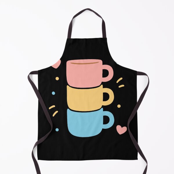 Item preview, Cute Coffee Mug Stack Pastel Hearts Love designed and sold by LuminOrb.