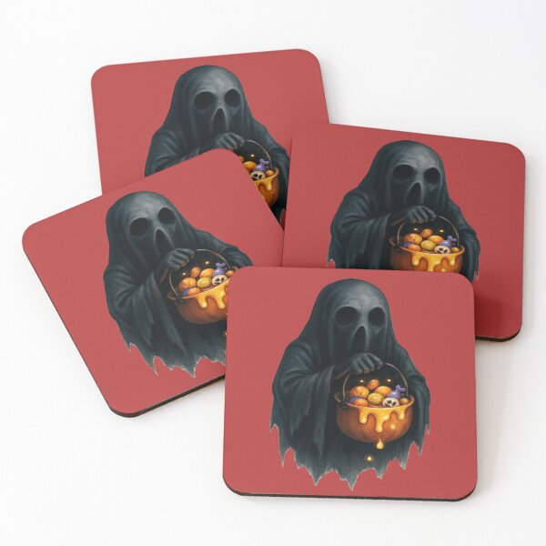 Item preview, Creepy Ghost Holding Candy Bucket designed and sold by YourFavBuddy.