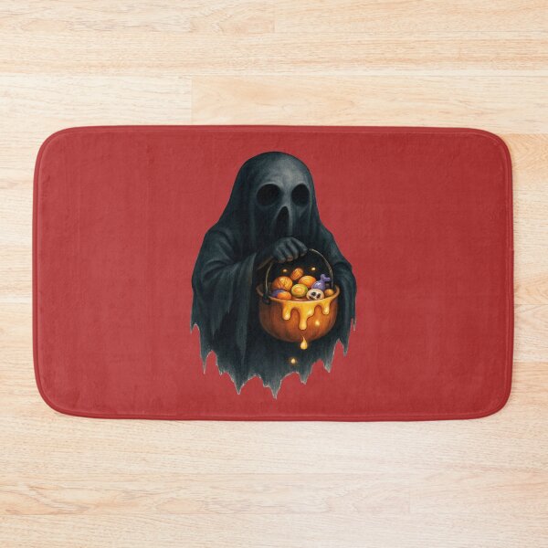 Item preview, Creepy Ghost Holding Candy Bucket designed and sold by YourFavBuddy.