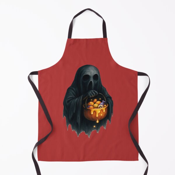 Item preview, Creepy Ghost Holding Candy Bucket designed and sold by YourFavBuddy.