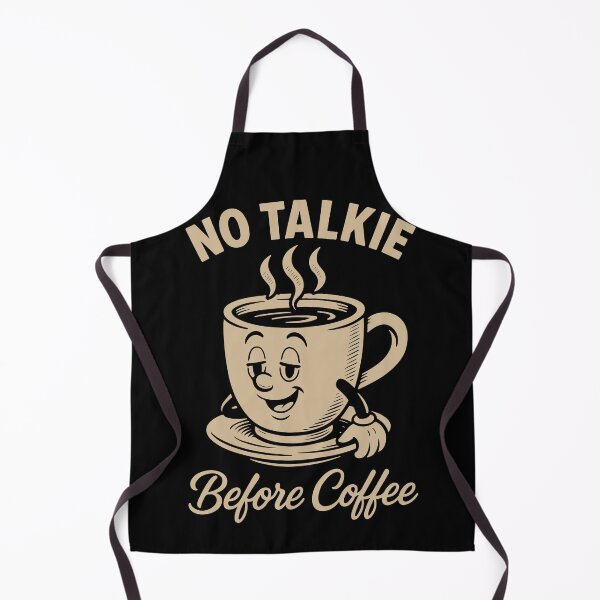 Item preview, No Talkie Before Coffee Funny Design designed and sold by LuminOrb.