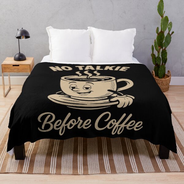 Item preview, No Talkie Before Coffee Funny Design designed and sold by LuminOrb.