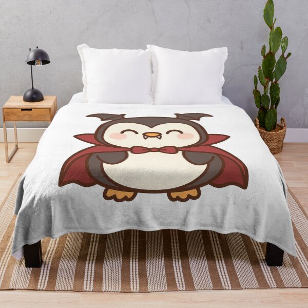 Item preview, Kawaii Penguin Vampire – Cute Halloween Cartoon Animal Illustration designed and sold by ThaiArtShop.
