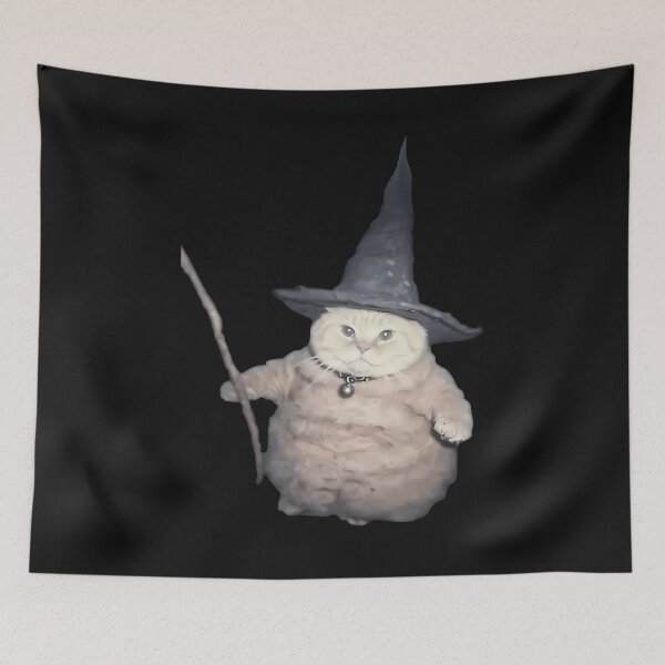 Item preview, Cute Funny Wizard Cat Weird Kitten Cat Meme Spooky Halloween designed and sold by titusfacund.