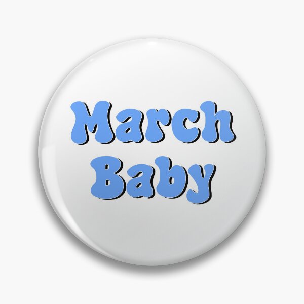 Item preview, March Baby | Born in March Typography Design designed and sold by designsoftinaa.