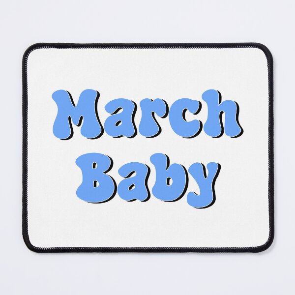 Item preview, March Baby | Born in March Typography Design designed and sold by designsoftinaa.