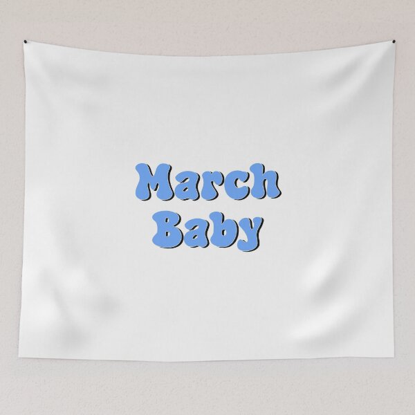 Item preview, March Baby | Born in March Typography Design designed and sold by designsoftinaa.