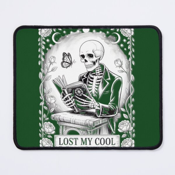 Item preview, Skeleton Reading Book Gothic Art designed and sold by Stephanie Sanchez.