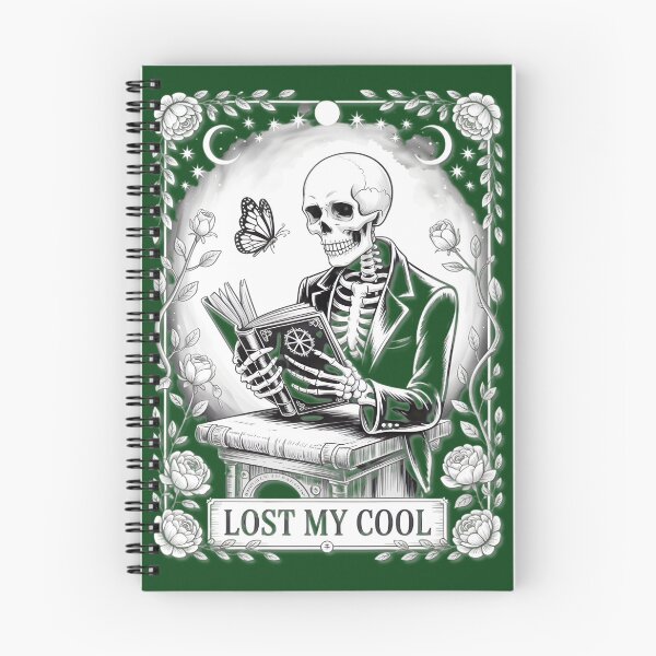 Item preview, Skeleton Reading Book Gothic Art designed and sold by Stephanie Sanchez.
