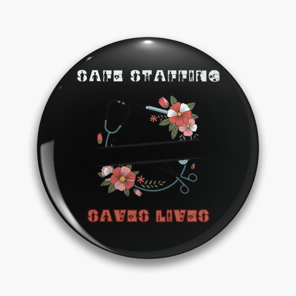 Item preview, Safe Staffing Saves Lives – Medical and Floral Art designed and sold by WonderMix.