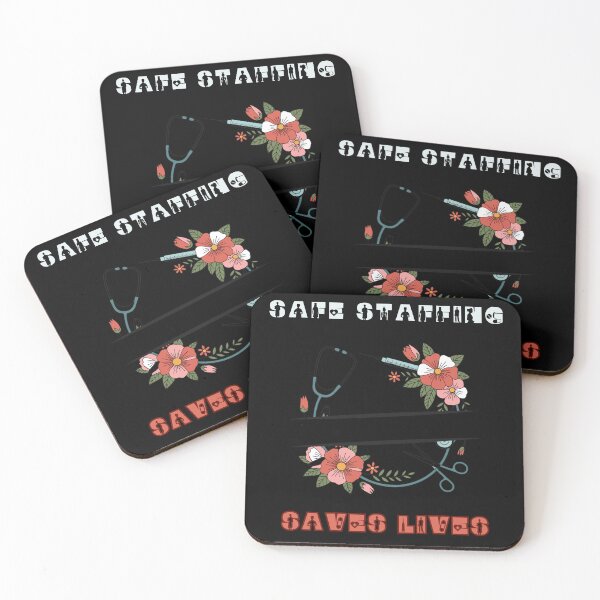 Item preview, Safe Staffing Saves Lives – Medical and Floral Art designed and sold by WonderMix.