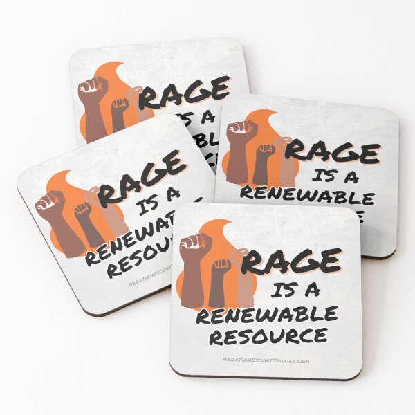 Item preview, Rage is a Renewable Resource – Flame and Fists Logo – light background designed and sold by AbortionEscorts.