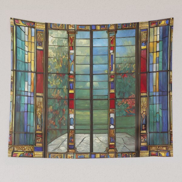 Item preview, Stained Glass Garden Realm designed and sold by Lee Hiller Designs.